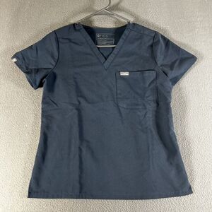 Figs Catarina Scrub Top One Pocket Blue Size XS